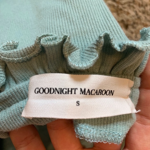 Goodnight Macaroon Kacie ruffle ribbed body suit - Picture 4 of 4